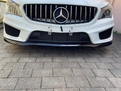 SPLITTER MERCEDES CLA W117 SPOILER SOTTO PARAURTI ANTERIORE NERO AMG LAMA