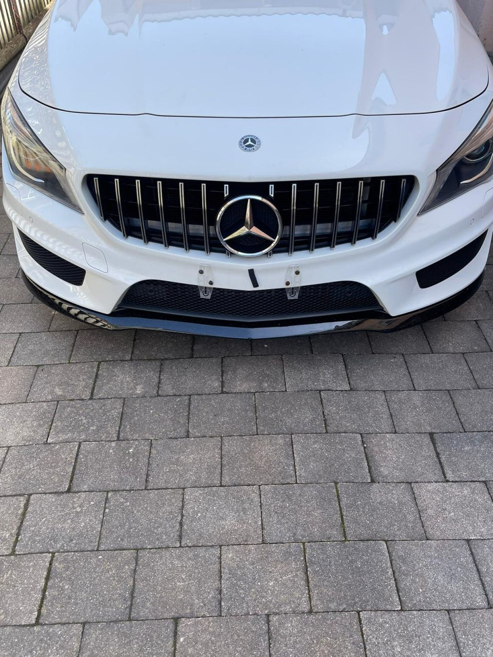SPLITTER MERCEDES CLA W117 SPOILER SOTTO PARAURTI ANTERIORE NERO AMG LAMA