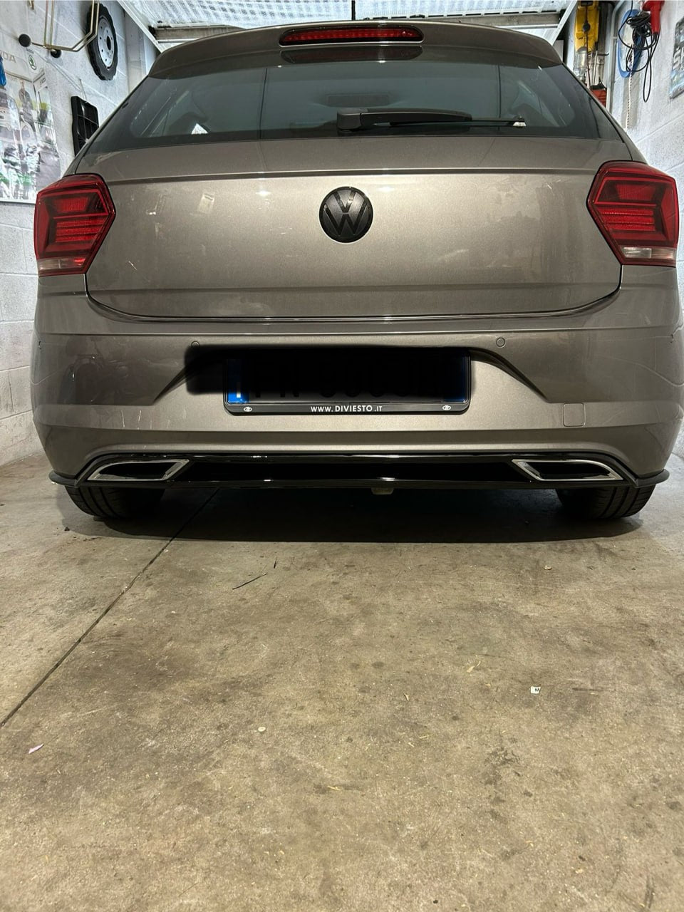 DIFFUSORE ADATTO PER VW POLO AW1 2017-2020 STANDARD LOOK RLINE DESIGN SPORTIVO