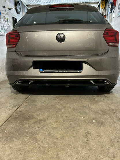 DIFFUSORE ADATTO PER VW POLO AW1 2017-2020 STANDARD LOOK RLINE DESIGN SPORTIVO
