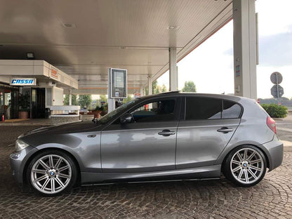 Sotto minigonne adatto per bmw e87 e88 e82 nero lucido