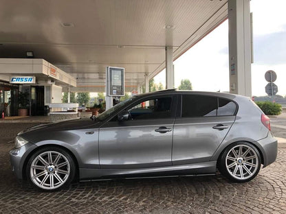 Sotto minigonne adatto per bmw e87 e88 e82 nero lucido