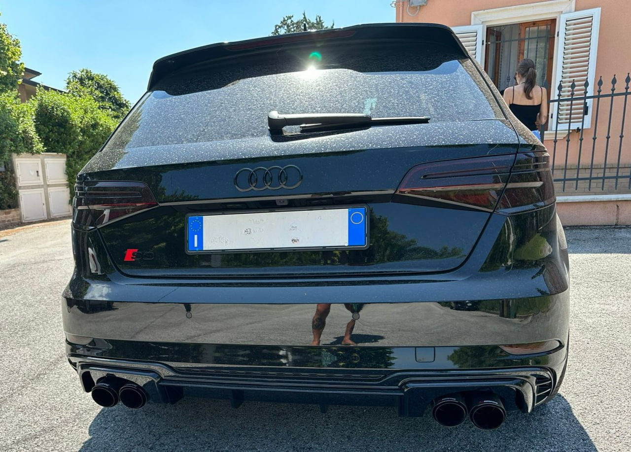 Diffusore per Audi A3 8V Facelift 16-19 RS3 Look solo S-line Paraurti