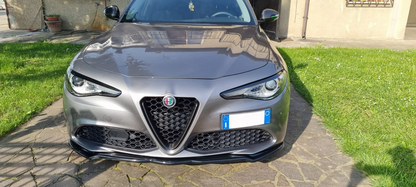 SPLITTER ADATTO PER ALFA ROMEO GIULIA STANDARD - SUPER - NERO LUCIDO