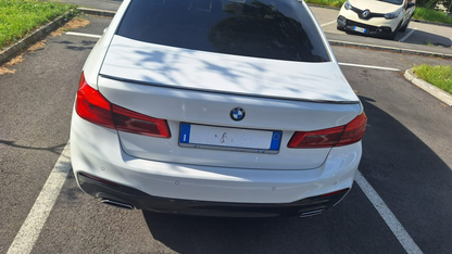 SPOILER ADATTO PER BMW SERIE 5 G30 2017+ LOOK MSPORT NERO LUCIDO DESIGN SPORTIVO