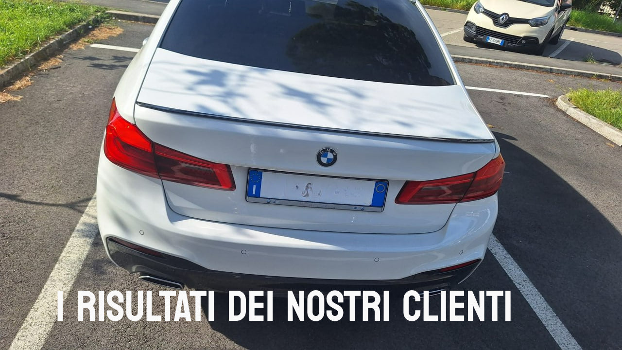 SPOILER ADATTO PER BMW SERIE 5 G30 2017+ LOOK MSPORT NERO LUCIDO DESIGN SPORTIVO