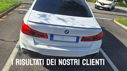 SPOILER ADATTO PER BMW SERIE 5 G30 2017+ LOOK MSPORT NERO LUCIDO DESIGN SPORTIVO