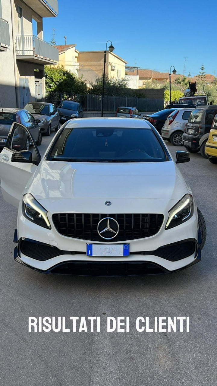 MERCEDES A W176 2015-2018 SPLITTER PER PARAURTI ANTERIORE AMG A45 ABS