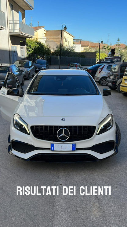 MERCEDES A W176 2015-2018 SPLITTER PER PARAURTI ANTERIORE AMG A45 ABS