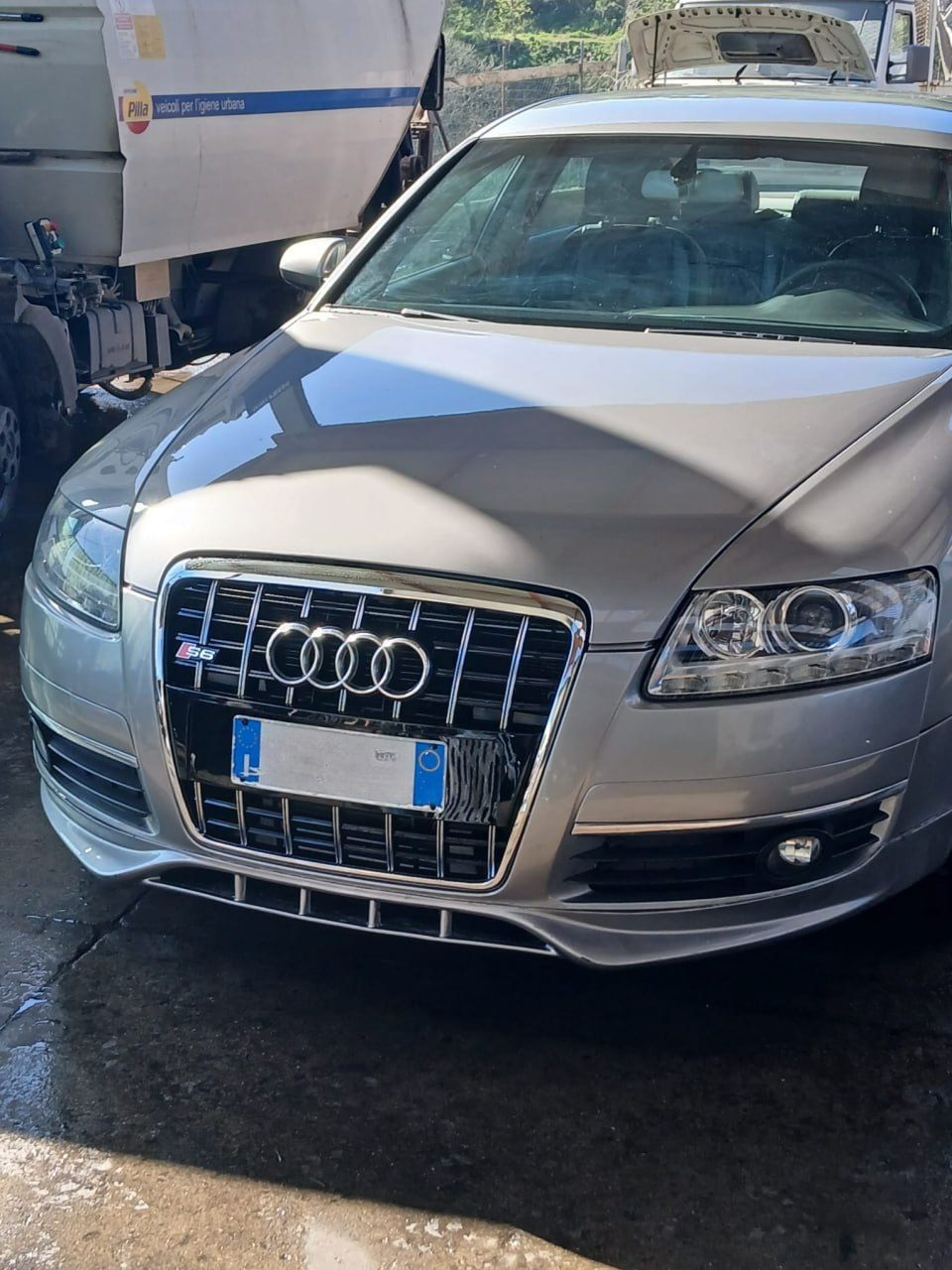 AUDI A6 4F 2004-2008 SPOILER ANTERIORE SOTTO PARAURTI LOOK S-LINE S6