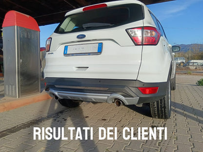 FORD KUGA II 2016-2019 SPOILER SOTTO PARAURTI ANTERIORE & POSTERIORE ABS
