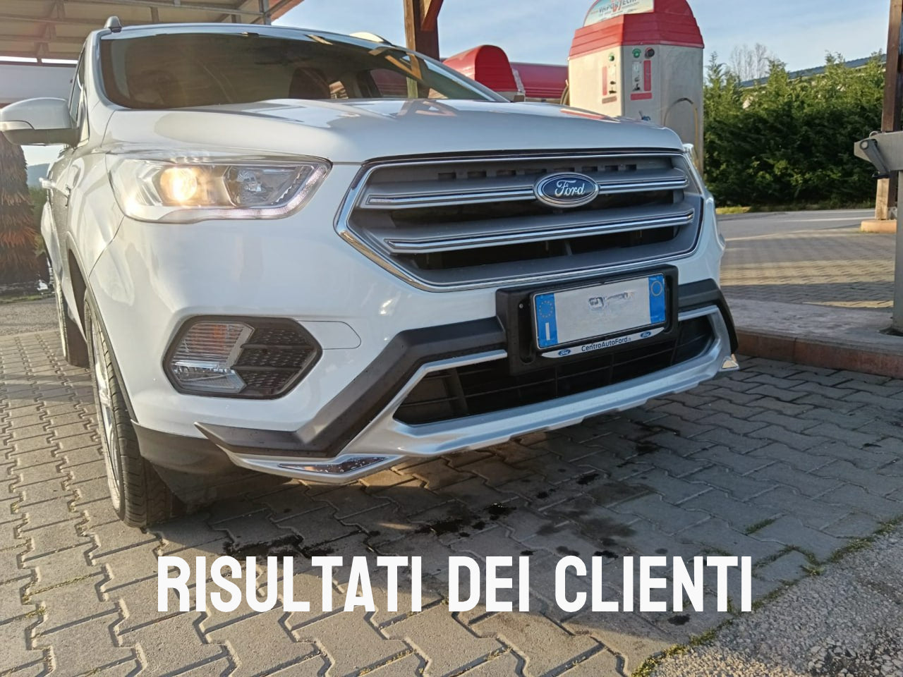 FORD KUGA II 2016-2019 SPOILER SOTTO PARAURTI ANTERIORE & POSTERIORE ABS
