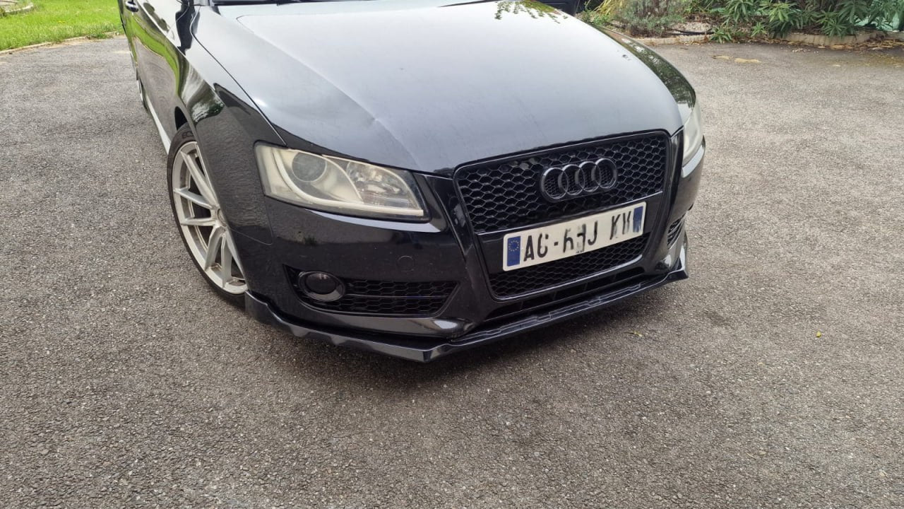 SPLITTER SUITABLE FOR AUDI A3 8V 2012-2016 STANDARD SLINE LOOK GLOSSY BLACK