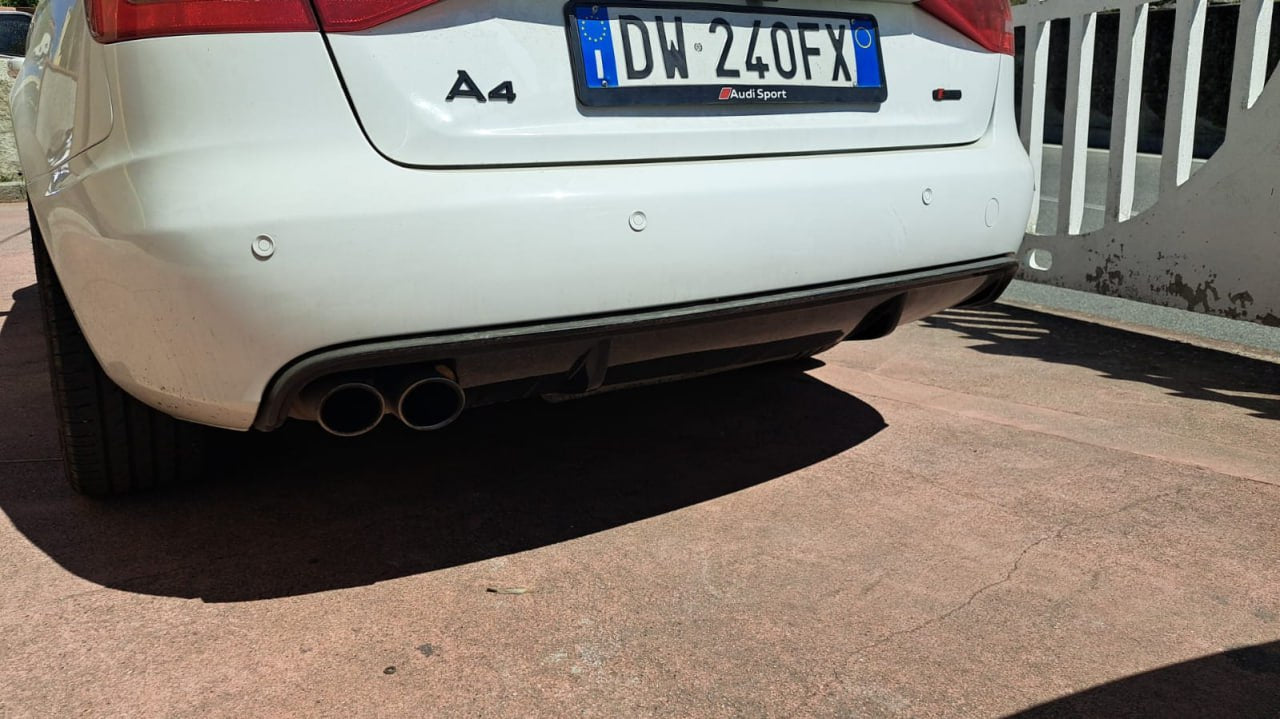 Diffusore paraurti posteriore design AUDI A4 B8 8K 2007-2012 S4 RS4