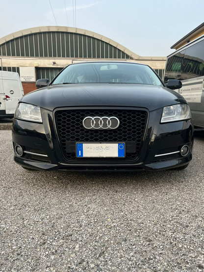 GRIGLIA ADATTA PER AUDI A3 8P 2008-2012 LOOK RS3 NERA DESIGN SPORTIVO
