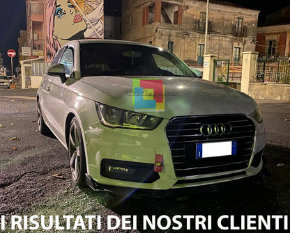 AUDI A3 8V SPORTBACK RS3 2016+ FRONT BUMPER SPLITTER GLOSS BLACK RS LOOK