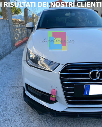 AUDI A3 8V SPORTBACK RS3 2016+ FRONT BUMPER SPLITTER GLOSS BLACK RS LOOK