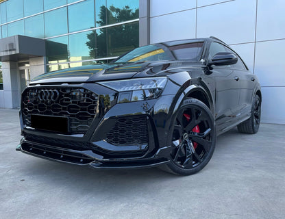 SPLITTER SUITABLE FOR AUDI Q8 2019+ RS GLOSSY BLACK