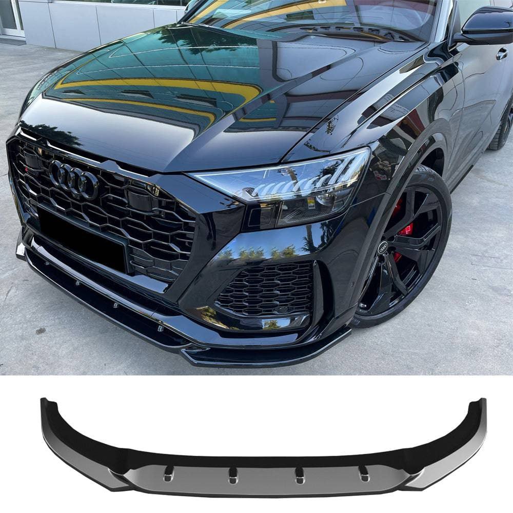 SPLITTER SUITABLE FOR AUDI Q8 2019+ RS GLOSSY BLACK