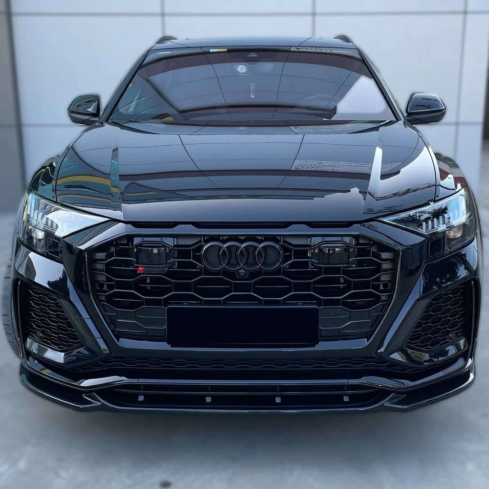 SPLITTER SUITABLE FOR AUDI Q8 2019+ RS GLOSSY BLACK