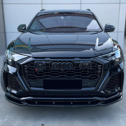 SPLITTER SUITABLE FOR AUDI Q8 2019+ RS GLOSSY BLACK