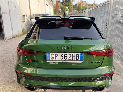SPOILER ADATTO PER AUDI A3 8Y 2020+ LOOK NERO LUCIDO DESIGN SPORTIVO