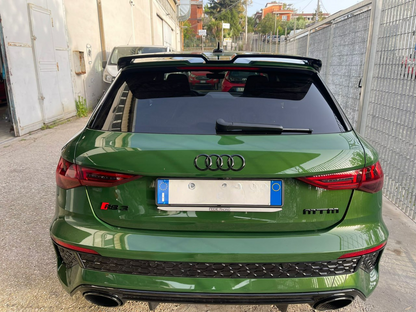 SPOILER ADATTO PER AUDI A3 8Y 2020+ LOOK NERO LUCIDO DESIGN SPORTIVO