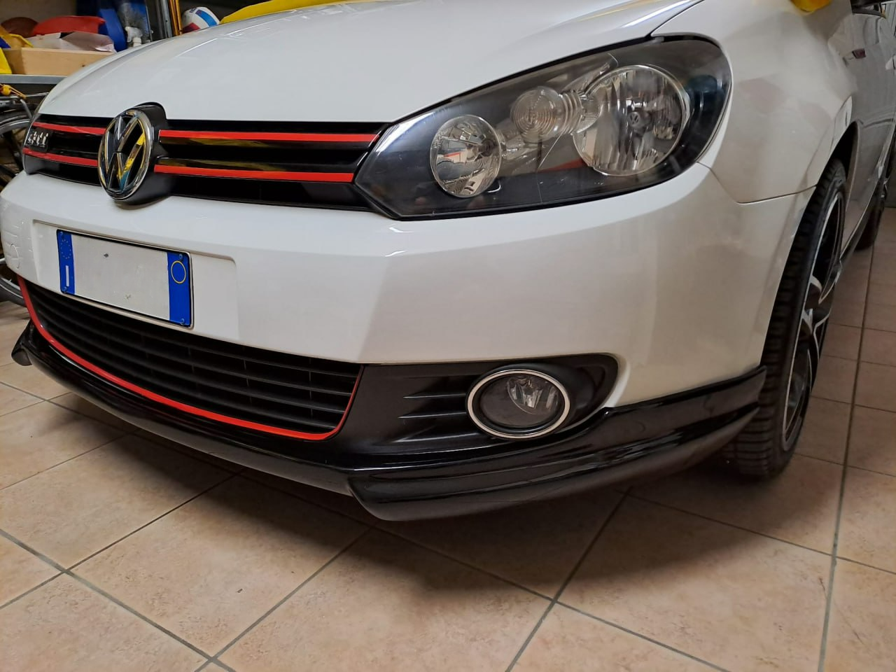 SOTTO PARAURTI ADATTO A VW GOLF VI MK6 08-13 SPOILER ANTERIORE TUNING ABS