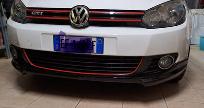 SOTTO PARAURTI ADATTO A VW GOLF VI MK6 08-13 SPOILER ANTERIORE TUNING ABS