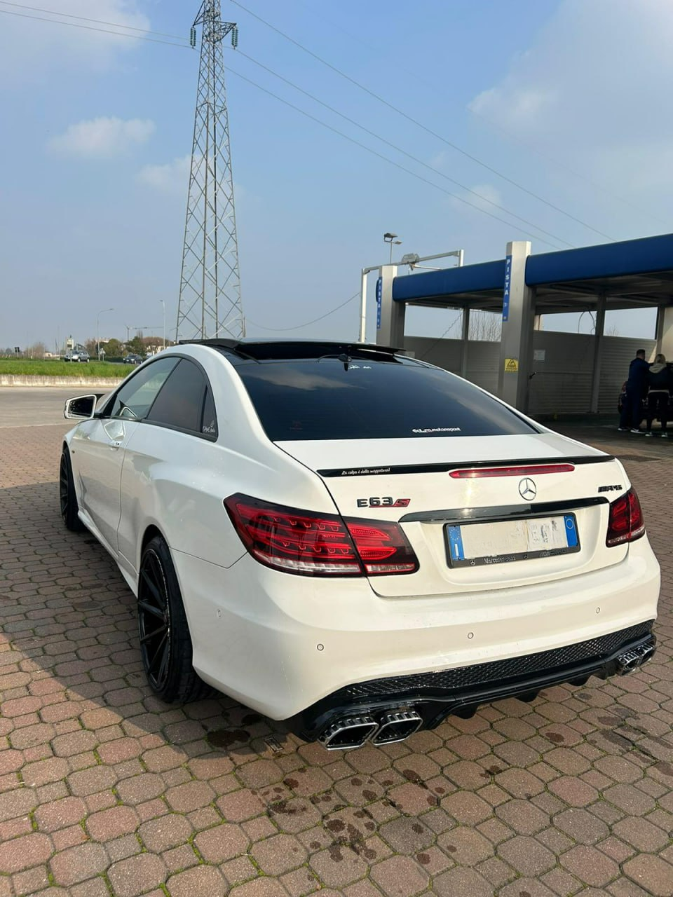 Gloss Black Sport Rear Spoiler suitable for Mercedes E-Class C207 Coupe