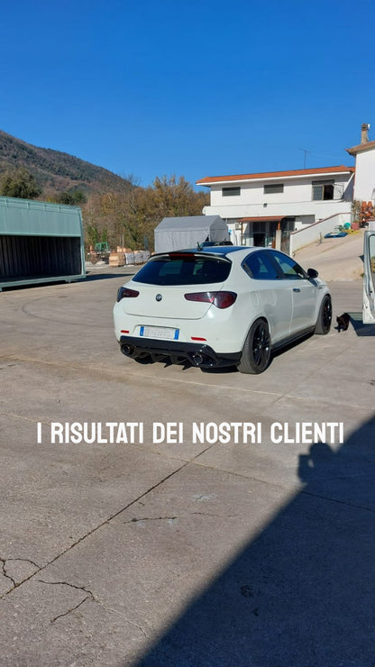 REAR DIFFUSER SUITABLE FOR ALFA ROMEO GIULIETTA GLOSSY BLACK 