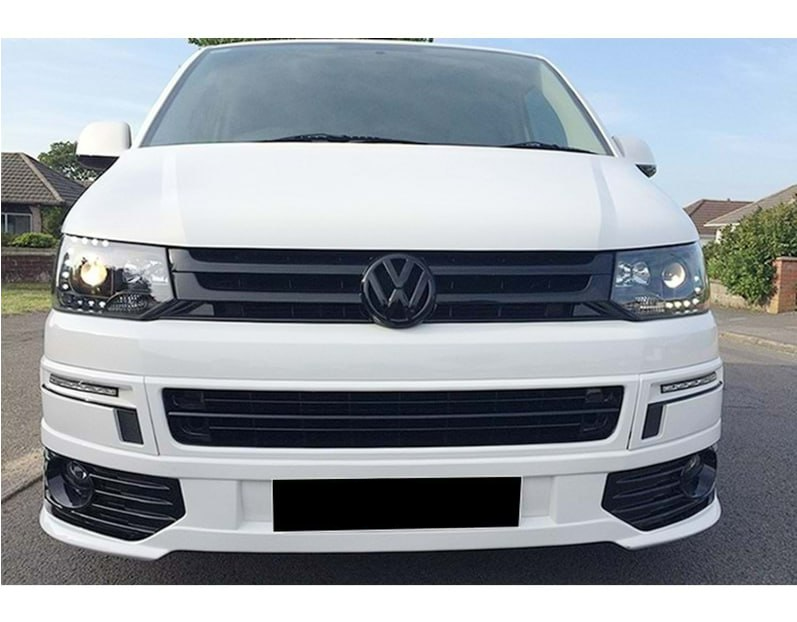 VW T5.1 2009-2015 TRANSPOSTER SPOILER SOTTO PARAURTI ANTERIORE SPORTLINE LOOK