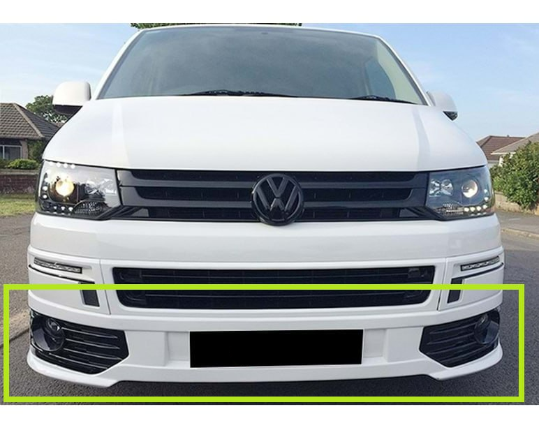 VW T5.1 2009-2015 TRANSPOSTER SPOILER SOTTO PARAURTI ANTERIORE SPORTLINE LOOK