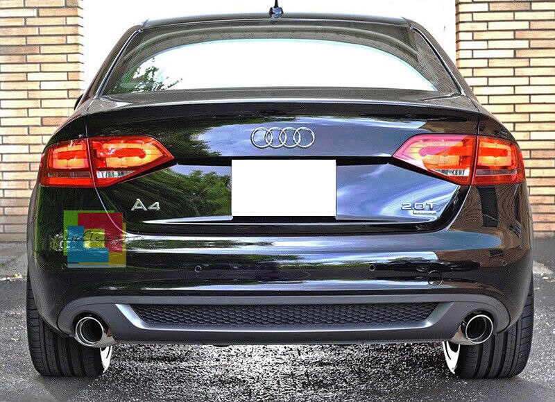 DIFFUSORE PER AUDI A4 B8 07-12 POSTERIORE LOOK SLINE ADATTO SOLO PER STANDARD