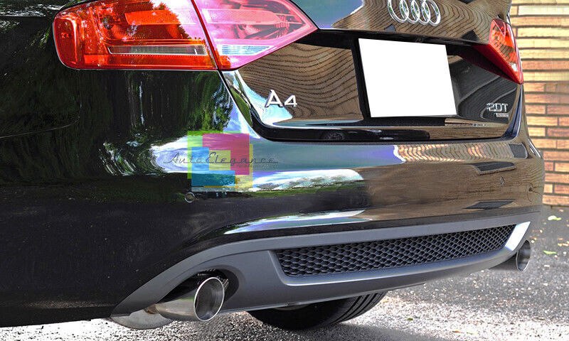 DIFFUSORE PER AUDI A4 B8 07-12 POSTERIORE LOOK SLINE ADATTO SOLO PER STANDARD
