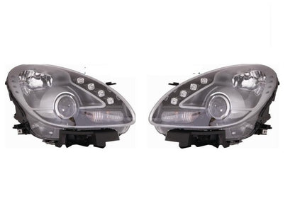 PAIR OF HEADLIGHTS FRONT LEFT RIGHT PROJECTOR HEADLIGHTS ALFA GIULIETTA FROM 2010 ONWARDS P/Black