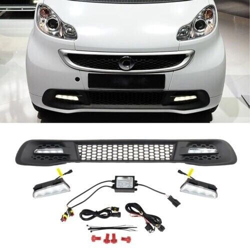 GRIGLIA SOTTO PARAURTI ADATTO PER SMART 451 2007-2014 CON DRL LED