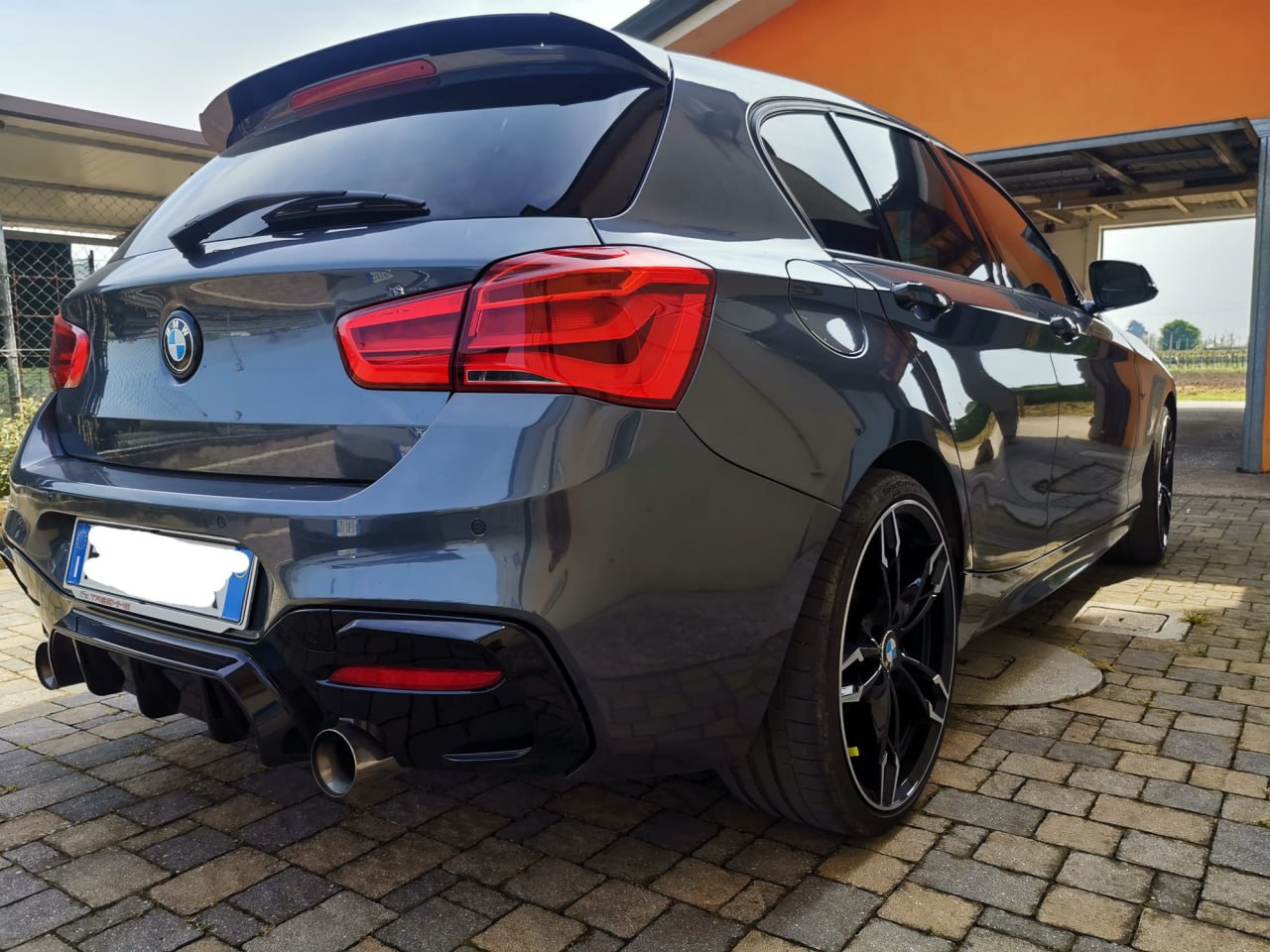 BMW 1 SERIES F20 F21 2011-2019 M SPORT GLOSS BLACK ROOF REAR SPOILER 05