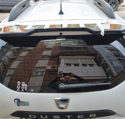 SPOILER TETTO ADATTO PER DACIA DUSTER 2 II 2018+ LOOK SAFARI DESIGN NERO LUCIDO