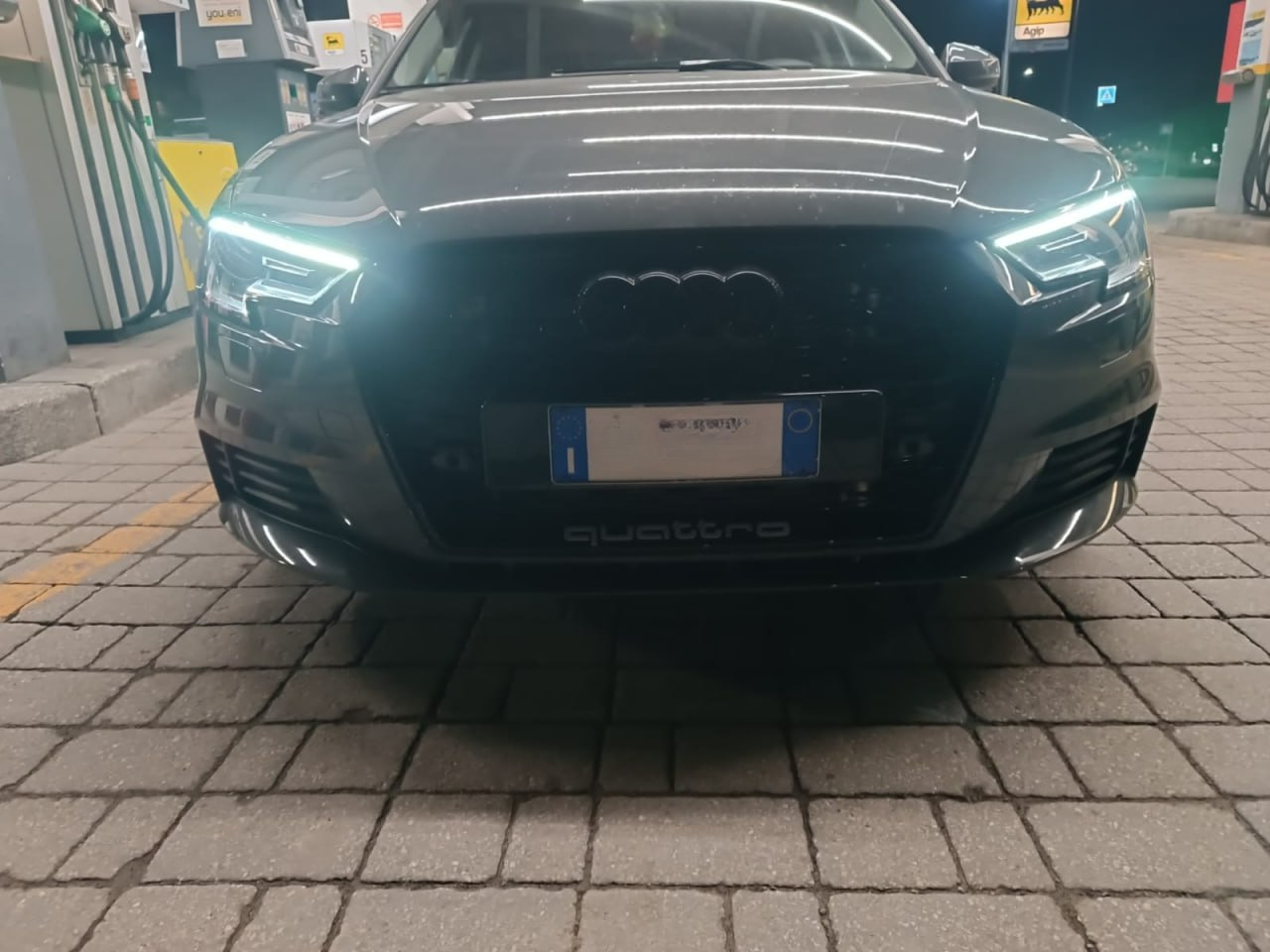 GRIGLIA ADATTA PER AUDI A3 8V 2017-2020 LOOK RS3 LOOK NERO LUCIDA 0033