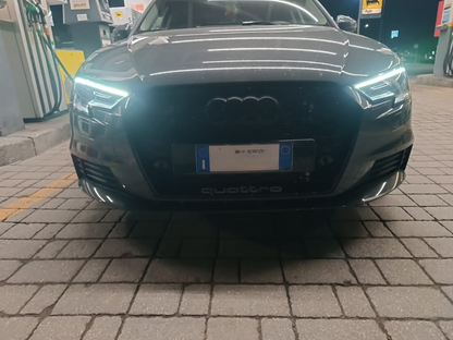 GRIGLIA ADATTA PER AUDI A3 8V 2017-2020 LOOK RS3 LOOK NERO LUCIDA 0033
