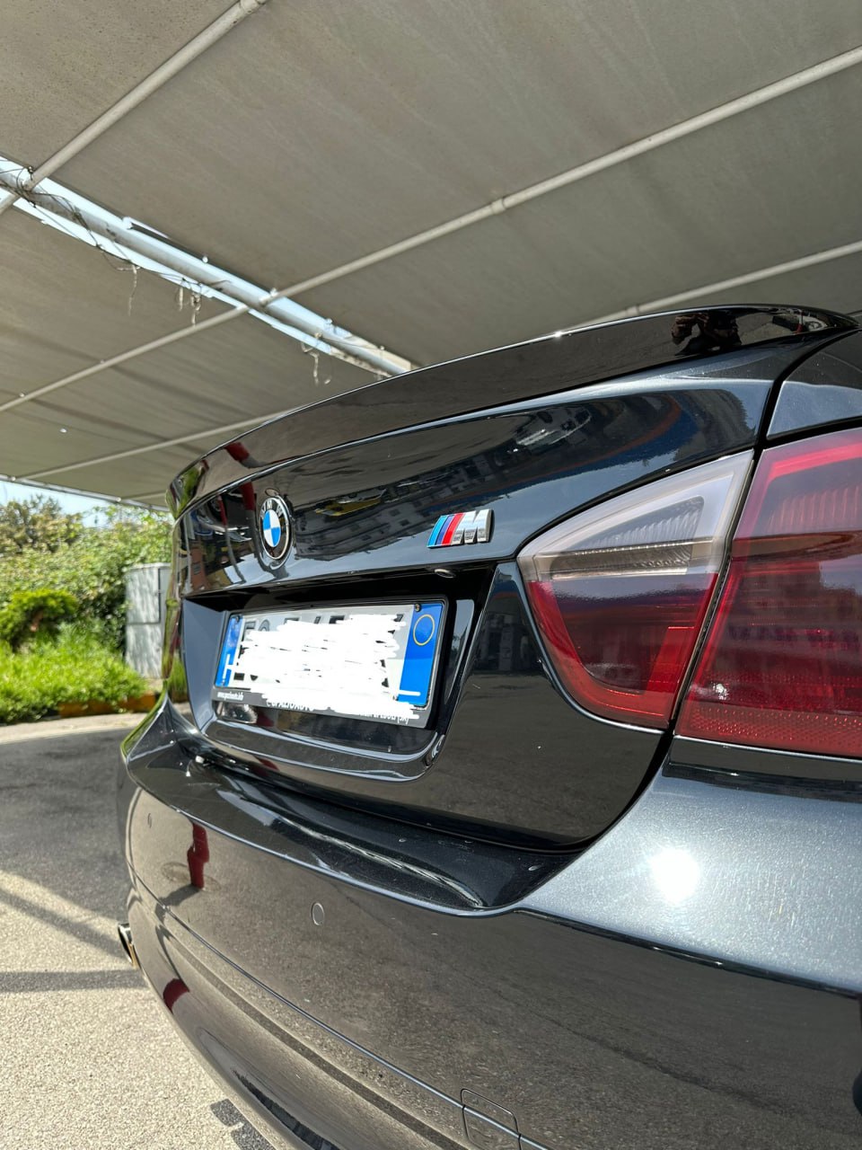 BOOT SPOILER SUITABLE FOR BMW 3 SERIES E90 MSPORT LOOK GLOSSY BLACK