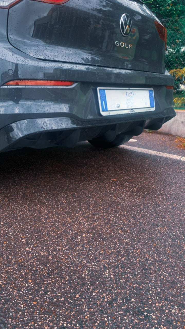 DIFFUSORE ADATTO PER VW GOLF 8 2+2 LOOK R DESIGN SPORTIVO