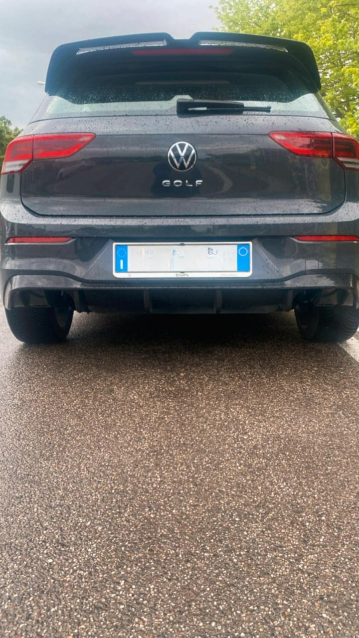 DIFFUSORE ADATTO PER VW GOLF 8 2+2 LOOK R DESIGN SPORTIVO