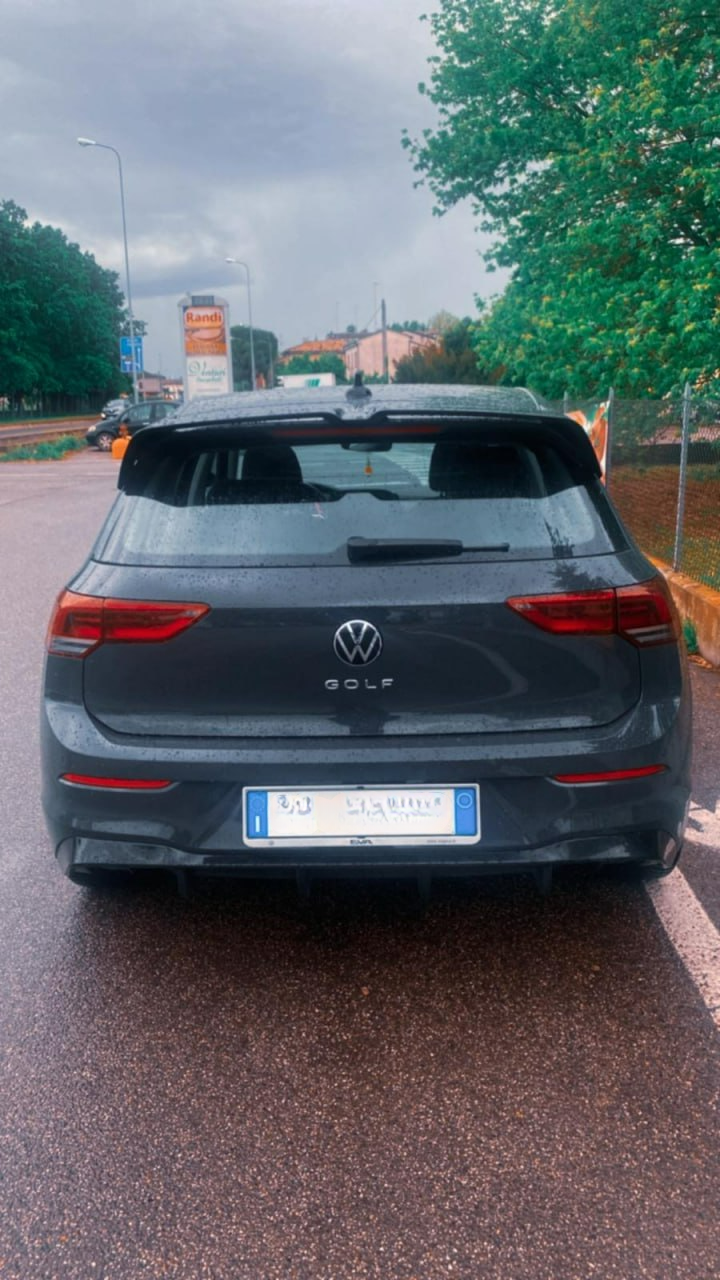 DIFFUSORE ADATTO PER VW GOLF 8 2+2 LOOK R DESIGN SPORTIVO