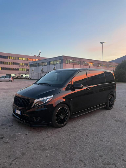 ✨GRIGLIA ADATTA PER MERCEDES CLASSE V W447 2014-2019 AMG LOOK GT NERO LUCIDO✨
