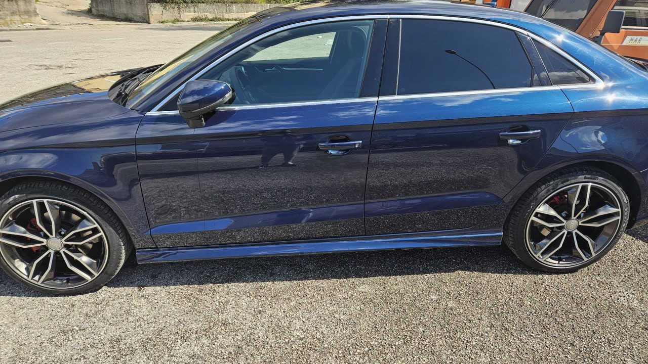 😍MINIGONNE LATERALI PER AUDI A3 8V SPORTBACK IN ABS GREZZO LOOK S3 SLINE😍