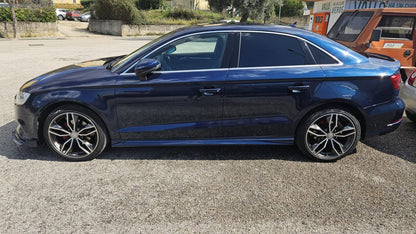 😍MINIGONNE LATERALI PER AUDI A3 8V SPORTBACK IN ABS GREZZO LOOK S3 SLINE😍