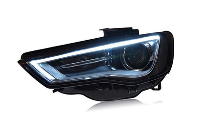 Coppia Fari led adatto per A3 8V 12-16 xenon look