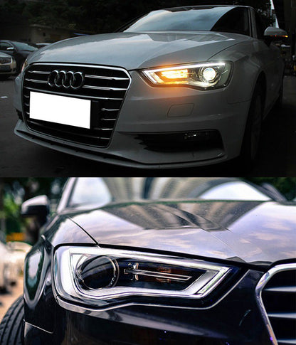 Coppia Fari led adatto per A3 8V 12-16 xenon look